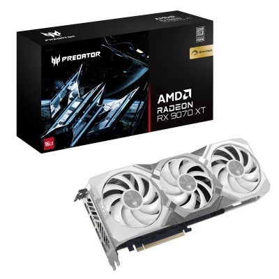 Видеокарта Acer RX9070XT PREDATOR BIFROST WHITE OC DP.Z4FWW.P02 Видеокарта Acer RX9070XT PREDATOR BIFROST WHITE OC DP.Z4FWW.P02