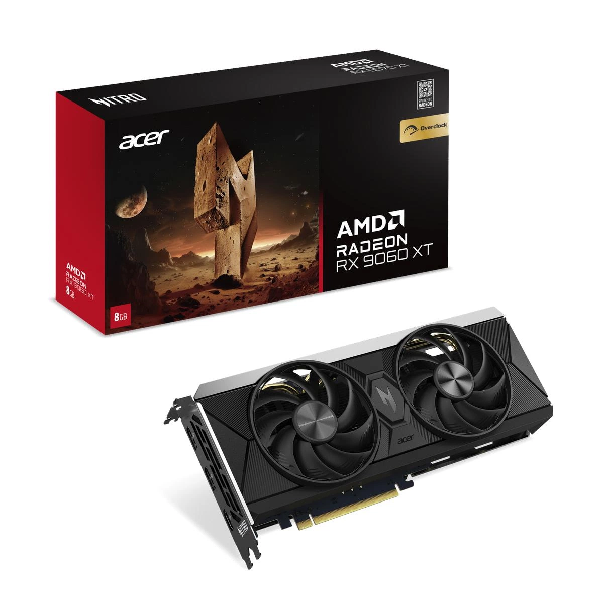 Видеокарта Acer RX9060XT NITRO OC DP.Z4UWW.P01