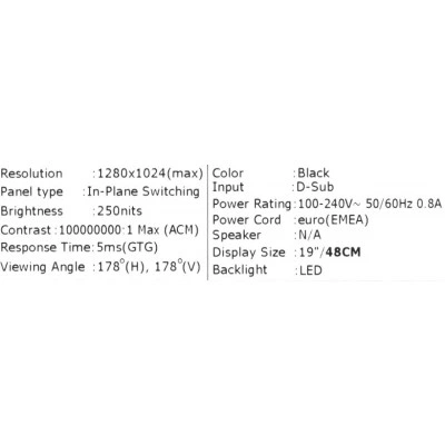 Монитор Acer V196LBb UM.CV6EE.B02 Монитор Acer V196LBb UM.CV6EE.B02